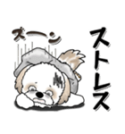 【New Ver.】シーズー犬『ネガティブ』（個別スタンプ：16）