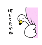 入院してた白鳥さん（個別スタンプ：39）