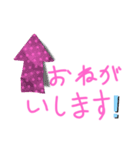 文字だけスタンプピンク（個別スタンプ：29）