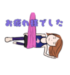 ぶら下がった女（個別スタンプ：2）