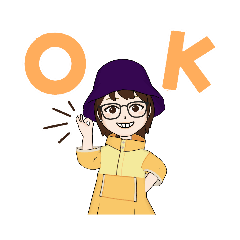 [LINEスタンプ] 登山やダイビングなどするアクティブ女子