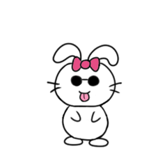 [LINEスタンプ] cool rabbit♡の画像（メイン）