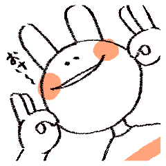 [LINEスタンプ] うさぎのはじめスタンプ(常用編)