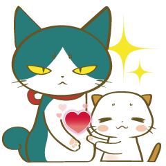 [LINEスタンプ] ゆかいなネコS むー＆ぐり【敬語】