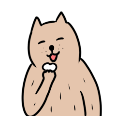 [LINEスタンプ] 何やら楽しげな犬 日常