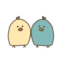 [LINEスタンプ] ぴこなとりょっぴの1日