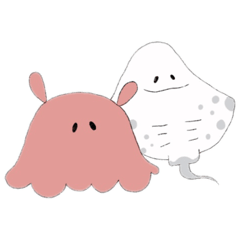 [LINEスタンプ] メンダコとエイ