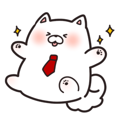 [LINEスタンプ] 働くマシュマロわんこ2