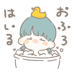 [LINEスタンプ] まばたきちゃん