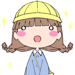 [LINEスタンプ] ようちえんじおんなのこスタンプ