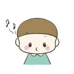 [LINEスタンプ] おかっぱぼうやの日常スタンプ