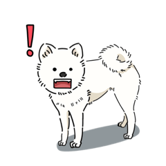 [LINEスタンプ] 秋田犬 ハクくんの日常