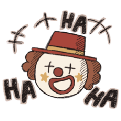 [LINEスタンプ] ピエロ人形たちのスタンプ