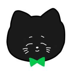 [LINEスタンプ] 黒猫のぴーすけ