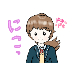 [LINEスタンプ] 栞ちゃんの日常その1