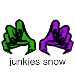 [LINEスタンプ] junkies snow