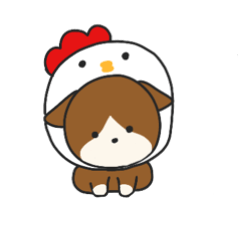 [LINEスタンプ] 基本のいぬ