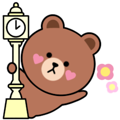 [LINEスタンプ] 毎日ブラウン♡あいさつ編