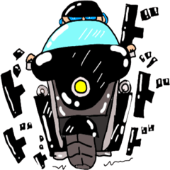 [LINEスタンプ] えびばでぃバイカー2