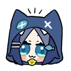 [LINEスタンプ] あおいにゃんこの顔文字すたんぷ