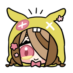 [LINEスタンプ] きいろいうさこの顔文字すたんぷ