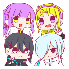 [LINEスタンプ] うちの4色