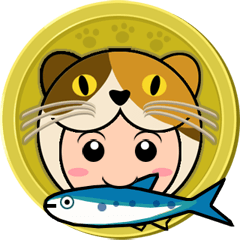 [LINEスタンプ] 【動物かぶりもの】第1弾・ねこかぶりくん