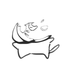 [LINEスタンプ] なんかへんなねこ