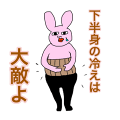 [LINEスタンプ] 妊婦うさぎ（中期〜後期）