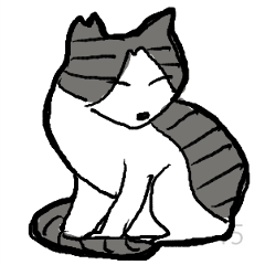 [LINEスタンプ] 溶けてない猫スタンプの画像（メイン）