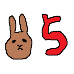 [LINEスタンプ] へんなうさぎたち5