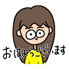 [LINEスタンプ] かわいい女の子の社交辞令