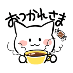 [LINEスタンプ] ねことはち、たまに関西弁