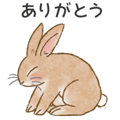 [LINEスタンプ] ふわふわ茶うさぎの動くスタンプ