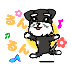 [LINEスタンプ] ミニチュアシュナウザーの生活