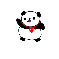 [LINEスタンプ] ぽっちゃりパンダくん