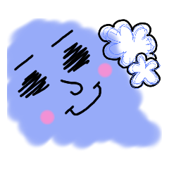 [LINEスタンプ] 雲っぽい顔スタンプ