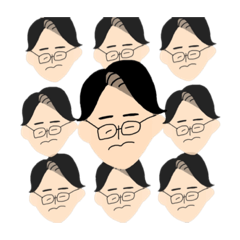 [LINEスタンプ] メガネの前田さん