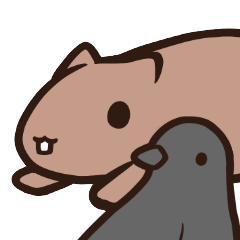 [LINEスタンプ] カラスとビーバー2