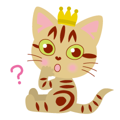 [LINEスタンプ] 猫王子コロンのごあいさつの画像（メイン）