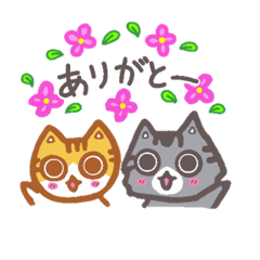 [LINEスタンプ] わらびん家の2匹のねこ・日常会話・関西弁