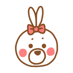 [LINEスタンプ] うさみみのミミちゃん