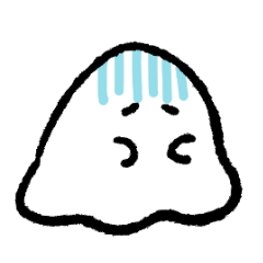 [LINEスタンプ] おいしいおばけ 体調不良