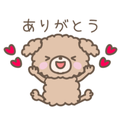 [LINEスタンプ] 毎日使える⭐︎もこもこ犬の日常スタンプ