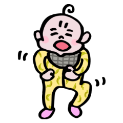 [LINEスタンプ] みにぴ！ 赤ちゃんのあるあるフェイス