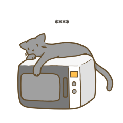 [LINEスタンプ] 家事する猫の画像（メイン）