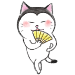 [LINEスタンプ] 【毎日使える】富士額猫の日常 其の参