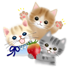 [LINEスタンプ] ふわふわ子猫さんたちの春スタンプ♡の画像（メイン）