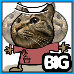 [LINEスタンプ] キジトラ猫BIGスタンプ6