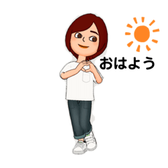 [LINEスタンプ] スマイルな毎日♢GIRL♢